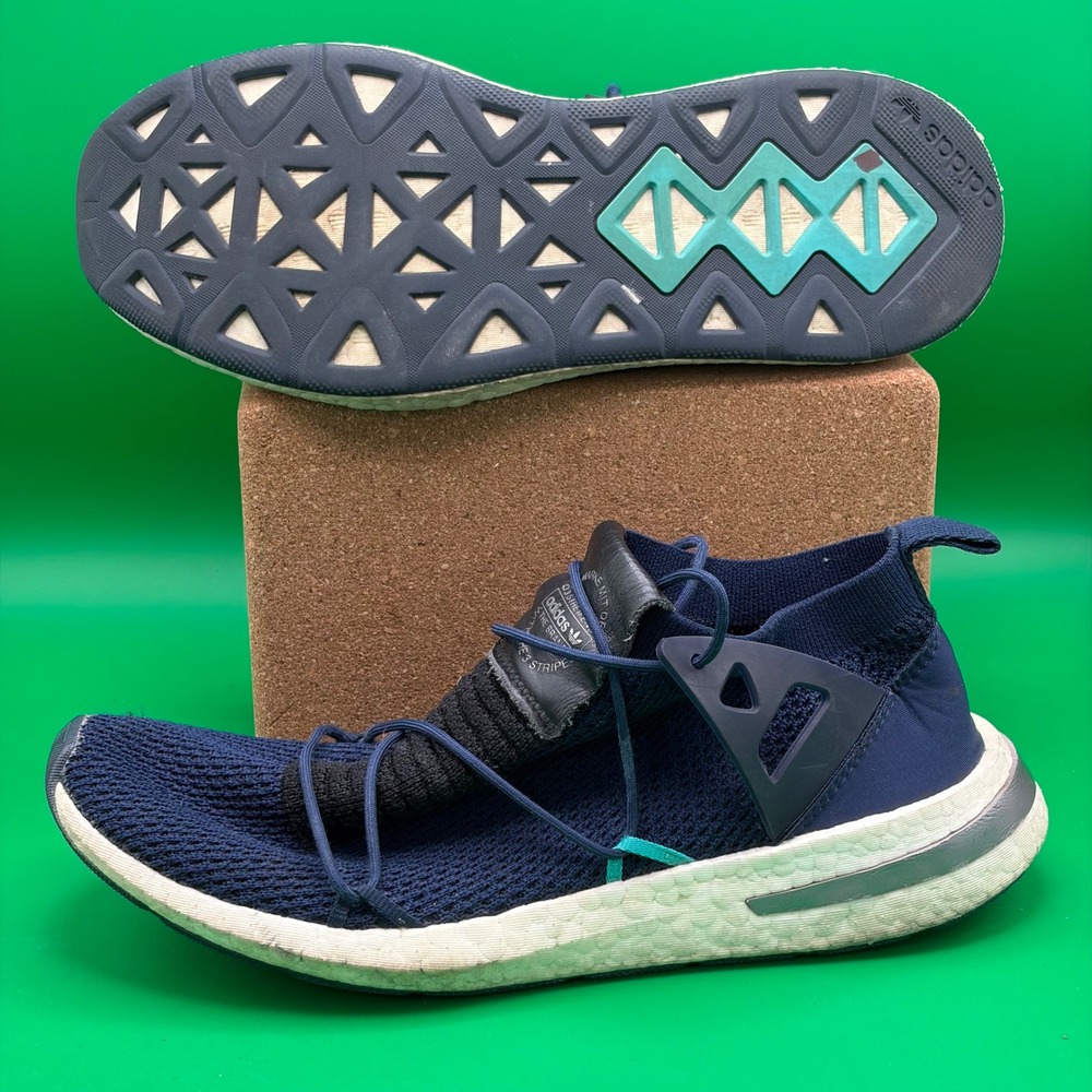 Adidas Arkyn Primeknit Sneakers Womens 10 Navy Blue Boost Lifestyle Shoes B37667